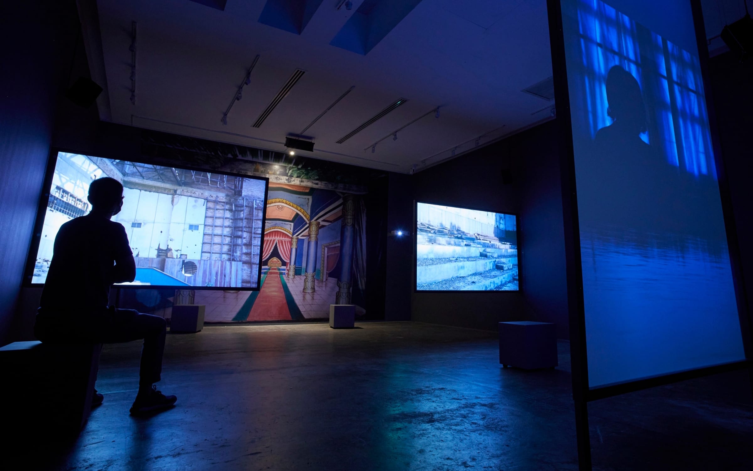 Installation view of Apichatpong Weerasethakul's exhibition 'A Minor History', 100 Tonson Foundation, Bangkok, 2021. © 100 Tonson Foundation, 2021. Photo by Supatra Srithongkum and Sutiwat Kumpai.
