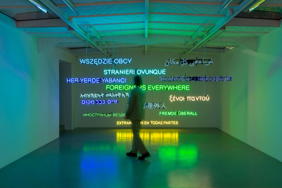 Claire Fontaine shines a light on foreigners at the Venice Biennale